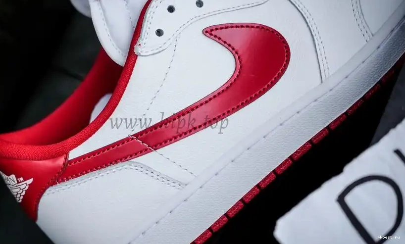 Retro GOD SHIP RETAIL Varsity PK MATERIALS 1 READY TO Red LowWhite Jordan 0502